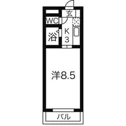 新正駅 徒歩3分 4階の物件間取画像